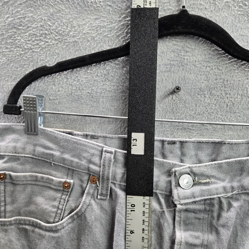 Levi's 501 Men Jeans 40X32 Gray Denim Original Fit Straight Leg 30